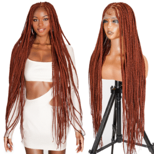36 Inch HD lace wigs Braided