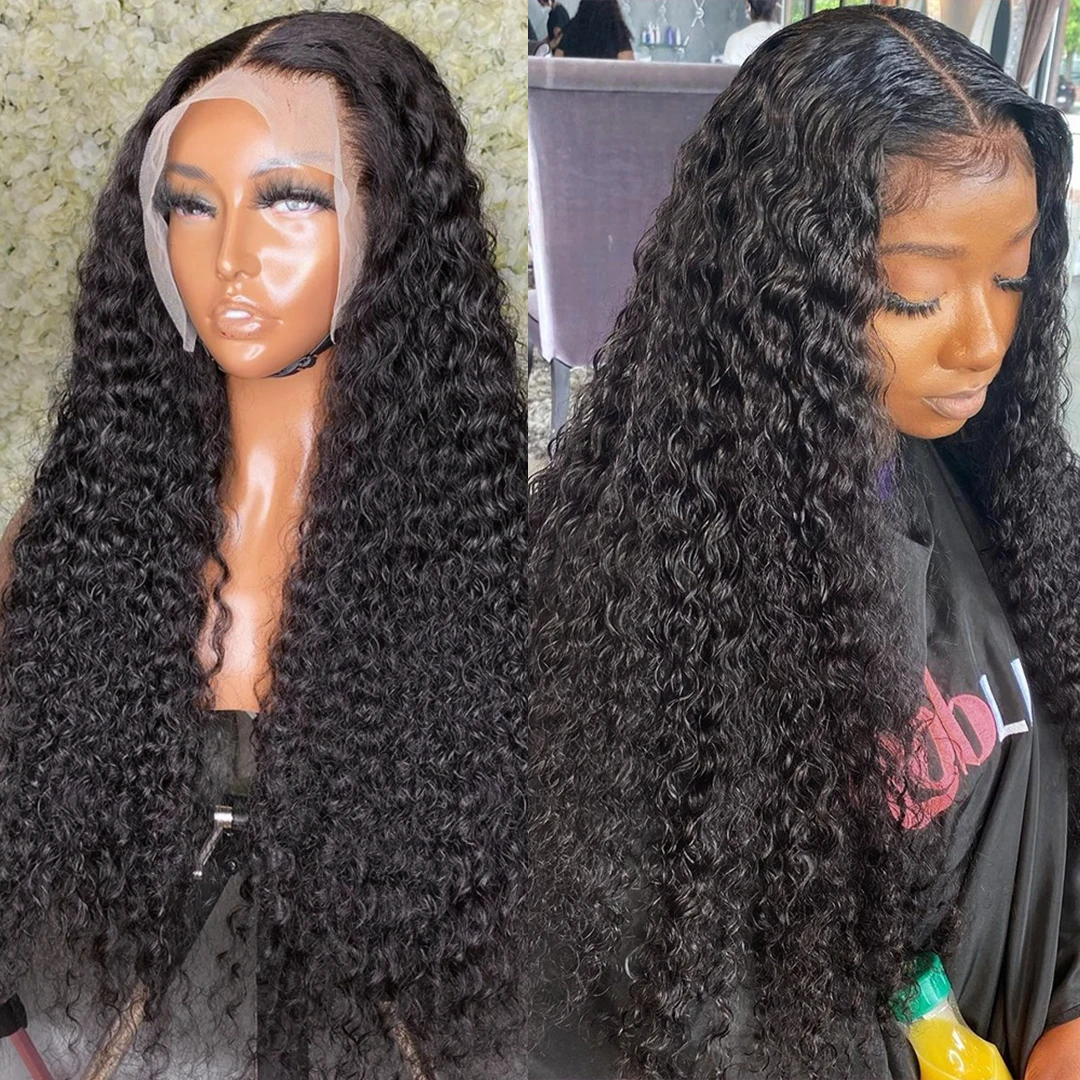 30in Perruque Cheveux Humain Perruque Lace Frontal 360 Perruque Cheveux Humain Bouclé Perruques Dentelle Coiffures Bouclées Perruque avec Bonne Qualité Bon Prix Perruque Lace Closure Bonnet Aéré Perruque Bresillienne