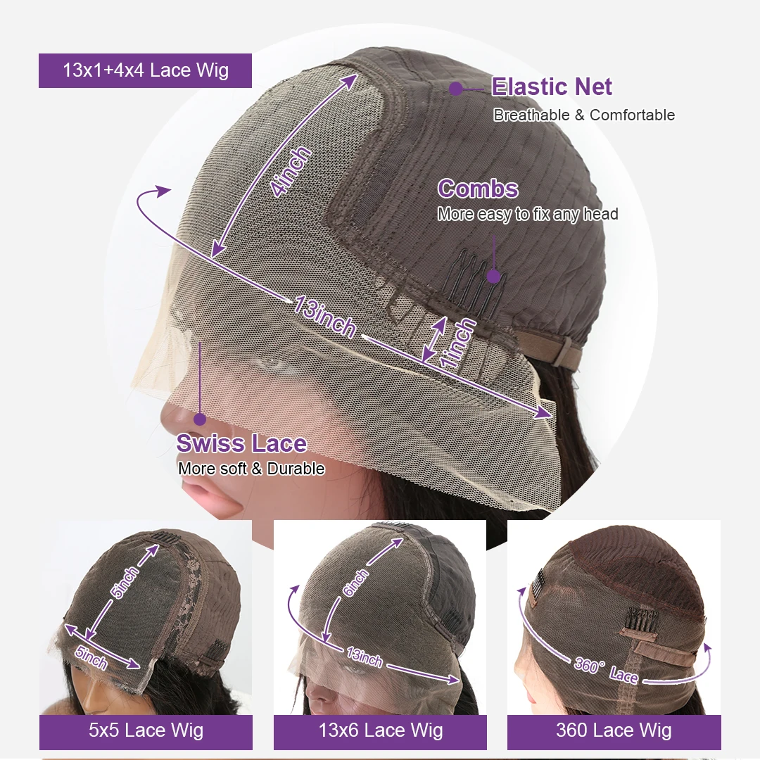 30in Perruque Cheveux Humain Perruque Lace Frontal 360 Perruque Cheveux Humain Bouclé Perruques Dentelle Coiffures Bouclées Perruque avec Bonne Qualité Bon Prix Perruque Lace Closure Bonnet Aéré Perruque Bresillienne - Image 6